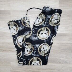 MARVEL Mens Black Fleece Punisher Pajama Pants Size Small
